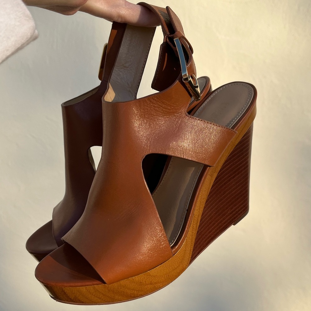MICHAEL KORS Leather Slingback Sandals Size 8 Women